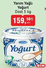 DOST YARIM YAĞLI YOĞURT 5 KG DOST YARIM YAĞLI YOĞURT 5 KG
